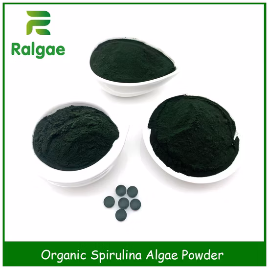 Spiruline à haute teneur en protéines de spiruline de microalgues de qualité d'aliments biologiques