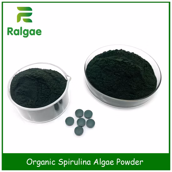 Spiruline biologique en poudre de qualité alimentaire, microalgues, spiruline